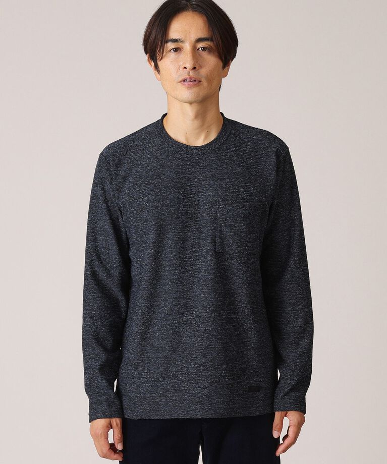 TAKEO KIKUCHI「【尾州織】ウールブレンド パイルカットソー」|Tシャツ・カットソー|
