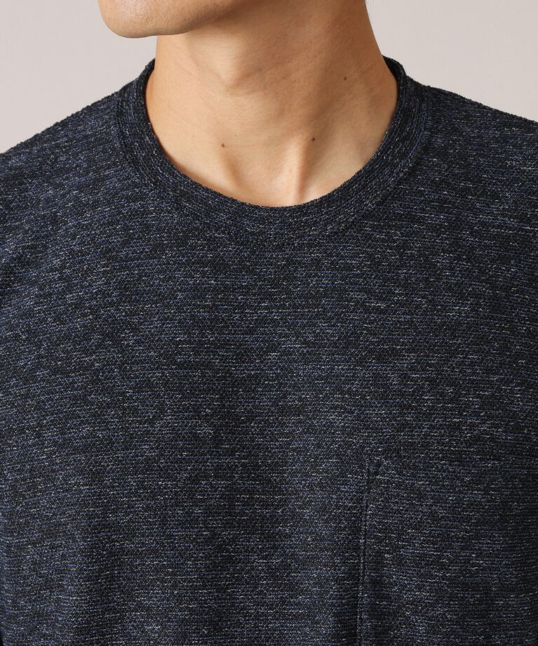 TAKEO KIKUCHI「【尾州織】ウールブレンド パイルカットソー」|Tシャツ・カットソー|