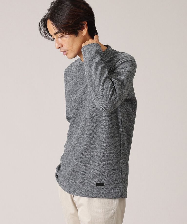 TAKEO KIKUCHI「【尾州織】ウールブレンド パイルカットソー」|Tシャツ・カットソー|