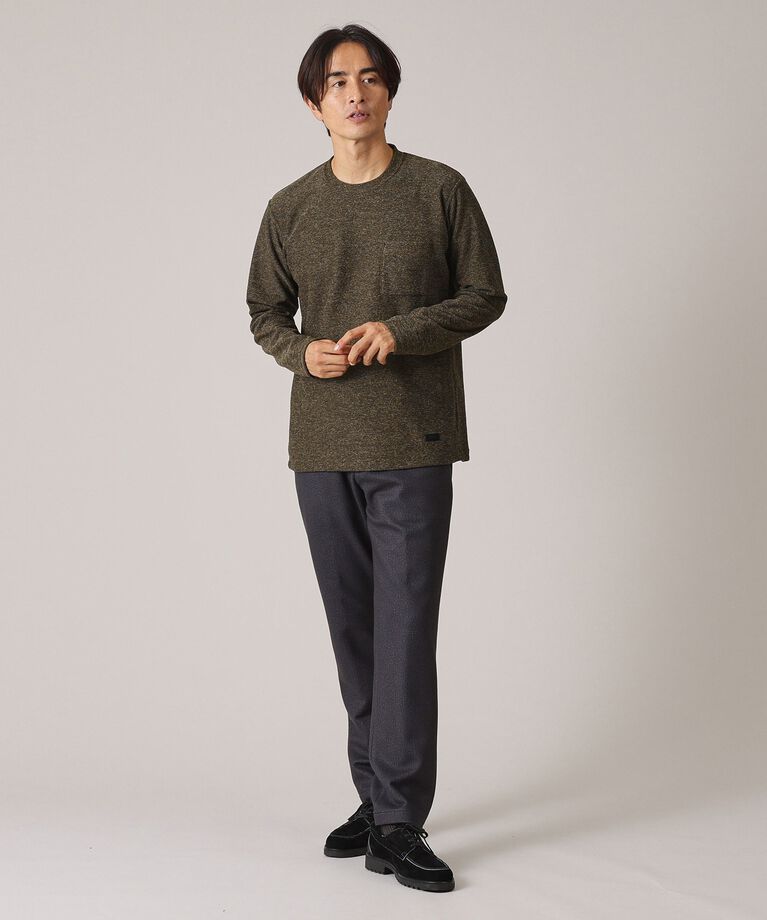 TAKEO KIKUCHI「【尾州織】ウールブレンド パイルカットソー」|Tシャツ・カットソー|