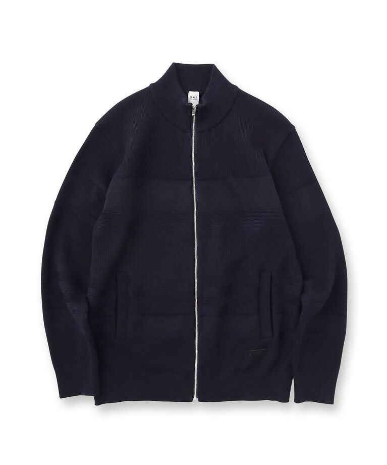 TAKEO KIKUCHI「【Made in JAPAN】スタンドカラー ジップアップ ニット」|ニット・セーター|