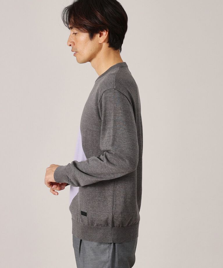 TAKEO KIKUCHI「【Made in JAPAN】スクエア インターシャ ニット」|ニット・セーター|