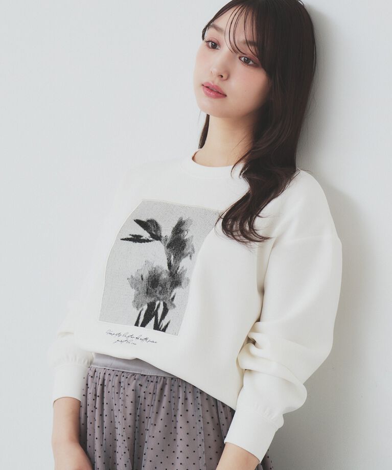 index「フォト刺繍トップス【洗濯機洗い可】」|Tシャツ・カットソー|
