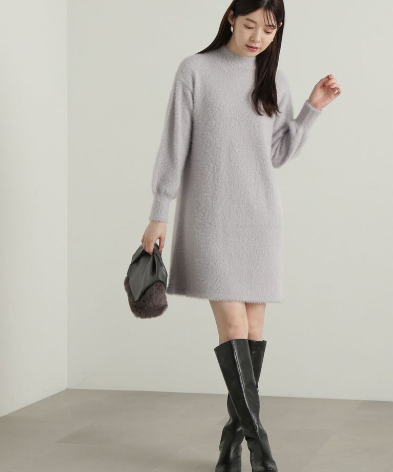PROPORTION BODY DRESSING「ラメフェザーミニワンピース」|ワンピース|