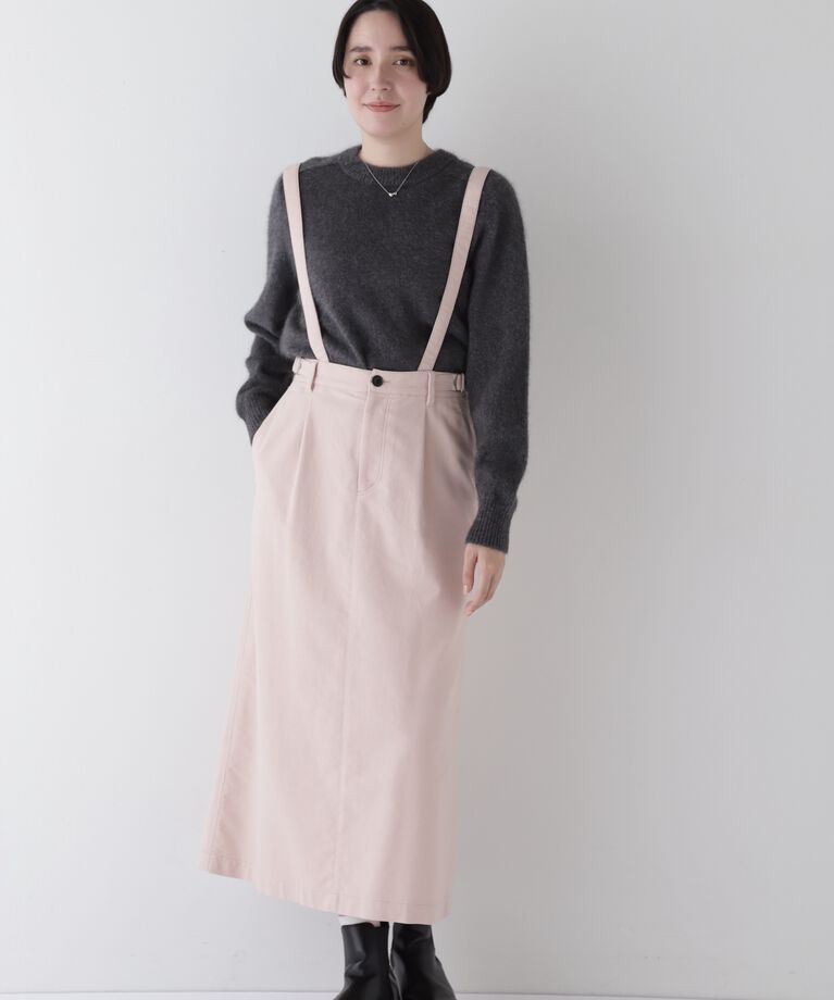  「◆ストレッチエアリードットコードサスペンダースカート」|スカート|