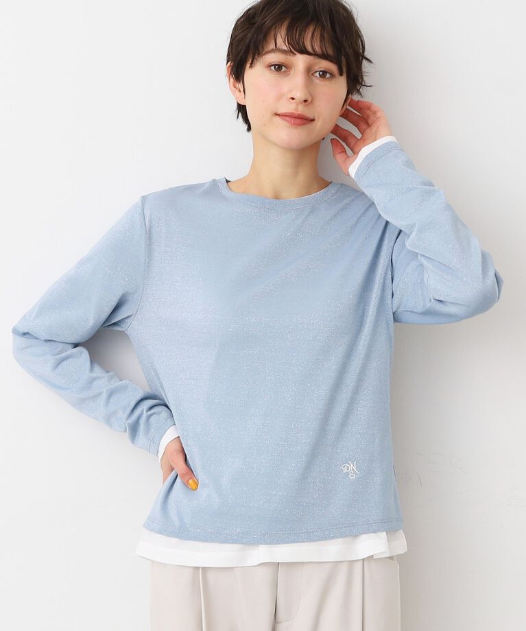 Dessin「【洗える】シアーカットソー」|Tシャツ・カットソー|ブルー(091)