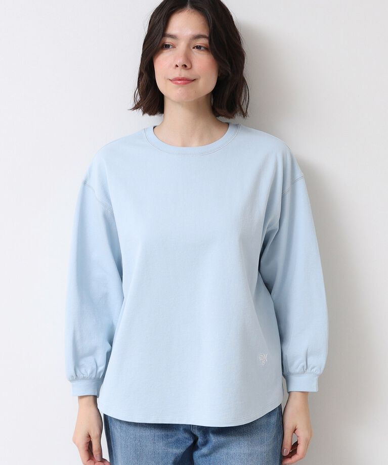 Dessin「【360度可愛い・洗える】バックヘンリーカットソー（9分袖/XS~L）」|Tシャツ・カットソー|