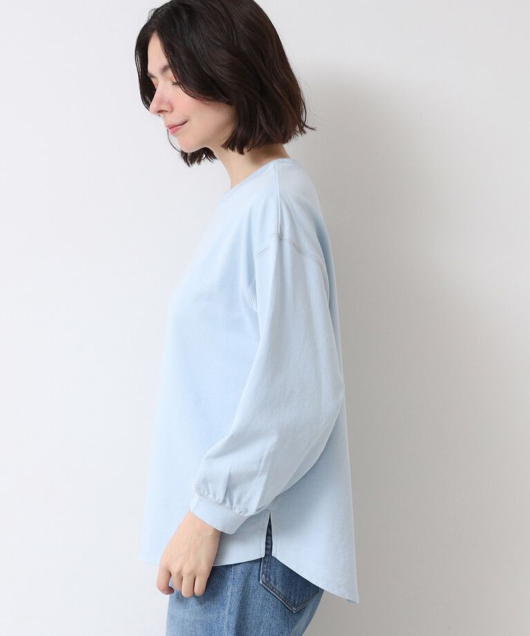 Dessin「【360度可愛い・洗える】バックヘンリーカットソー（9分袖/XS~L）」|Tシャツ・カットソー|
