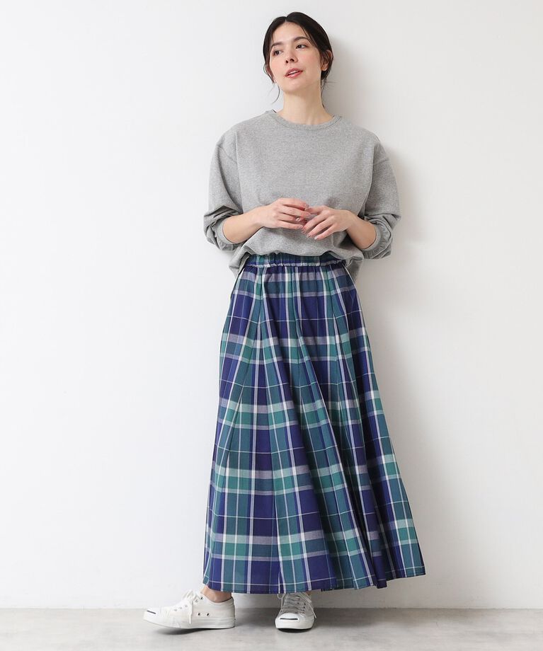 Dessin「【360度可愛い・洗える】バックヘンリーカットソー（9分袖/XS~L）」|Tシャツ・カットソー|