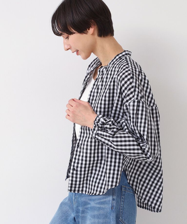 Dessin「【洗える・4サイズ展開】バンドカラーシャツ（XS～L）」|シャツ・ブラウス|