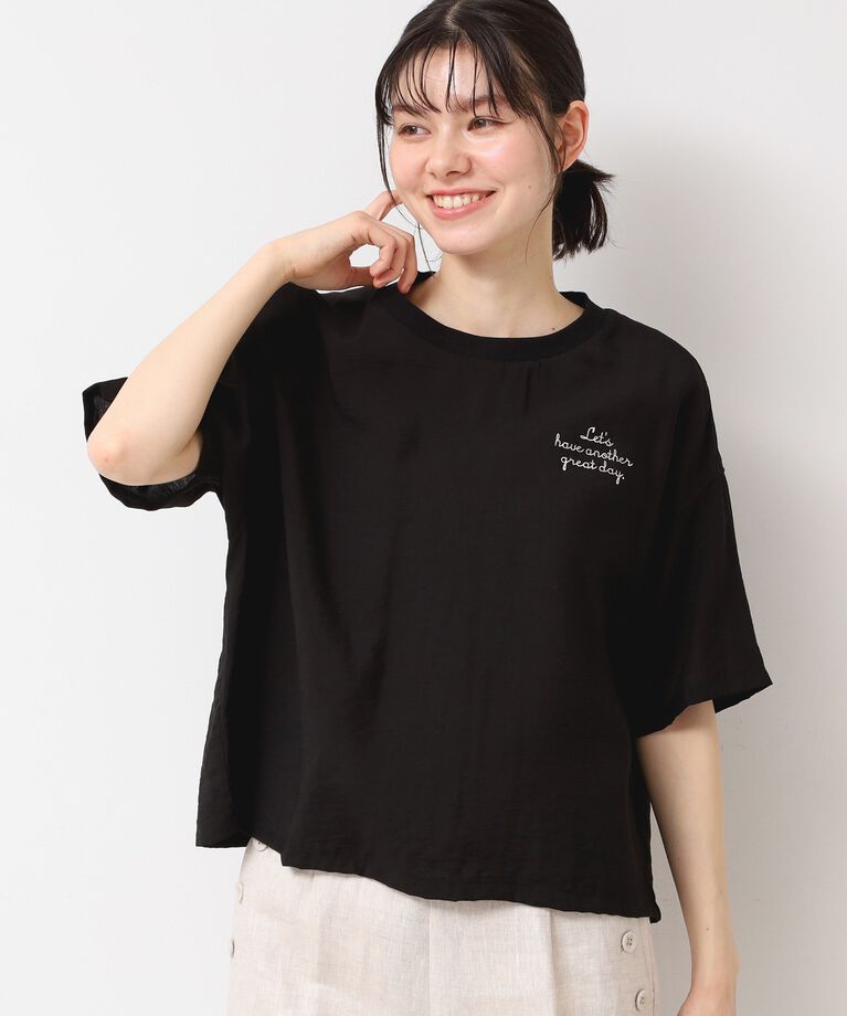 Dessin「【洗える・4サイズ展開】ロゴ入りブラウス（XS～L）」|シャツ・ブラウス|