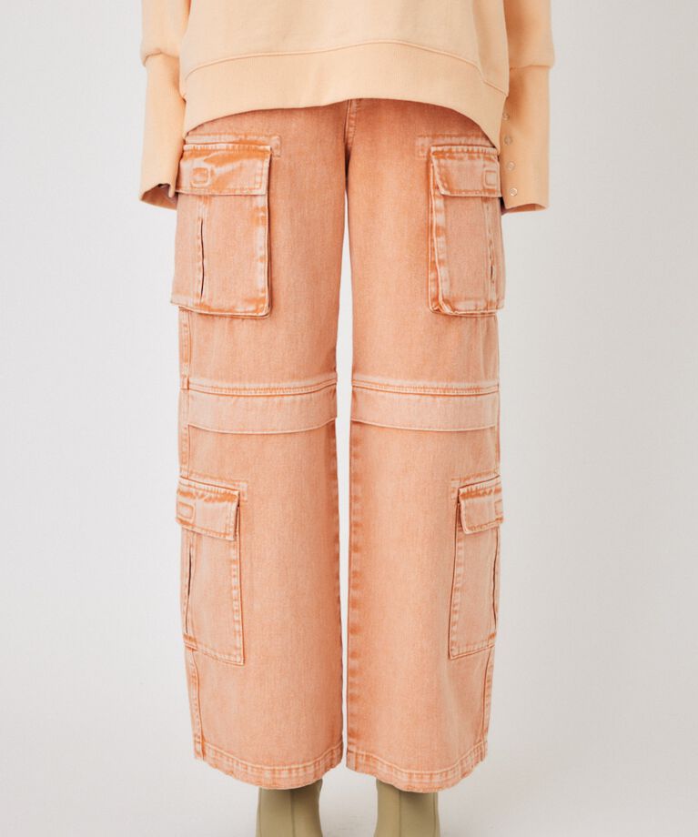 MOUSSY「LOWRISE CARGO STRAIGHT」|デニム|