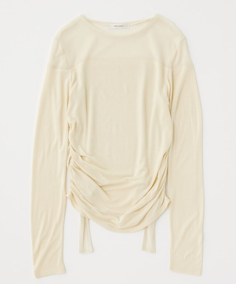 MOUSSY「SHEER LAYERED LS トップス」|Tシャツ・カットソー|