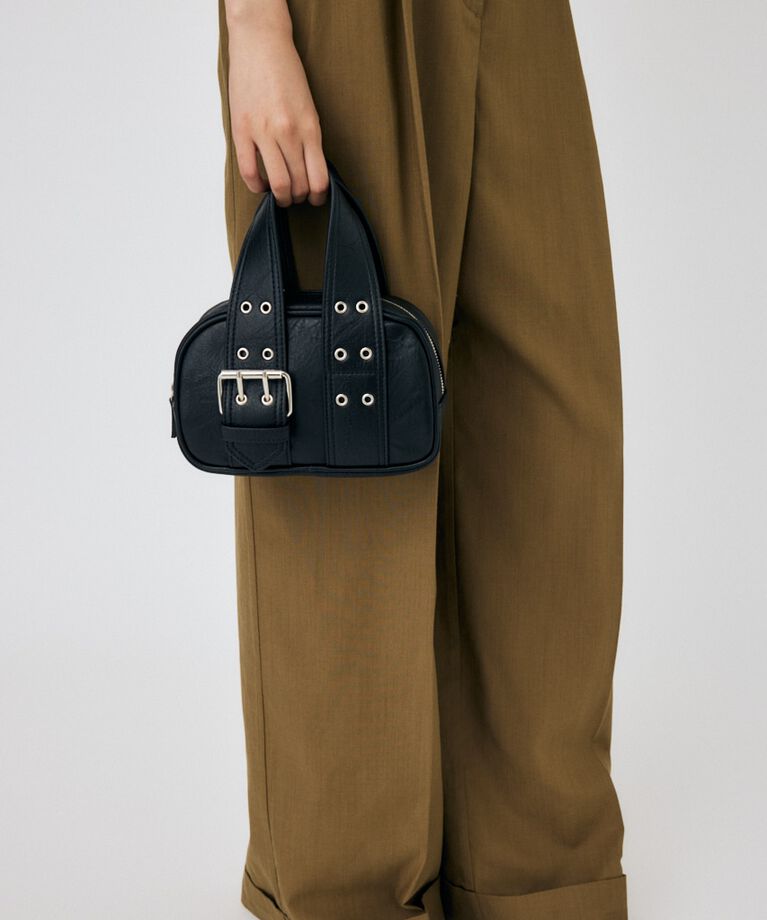MOUSSY「BUCKLE HANDLE MINI ボストン」|その他|BLK