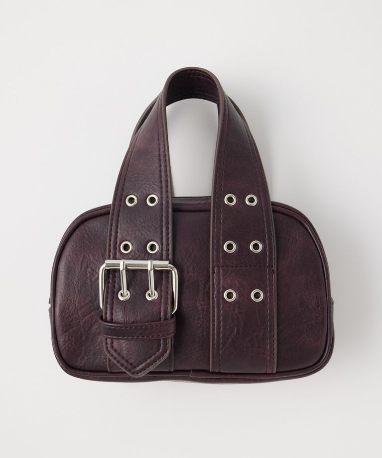 MOUSSY「BUCKLE HANDLE MINI ボストン」|その他|D/PUR3
