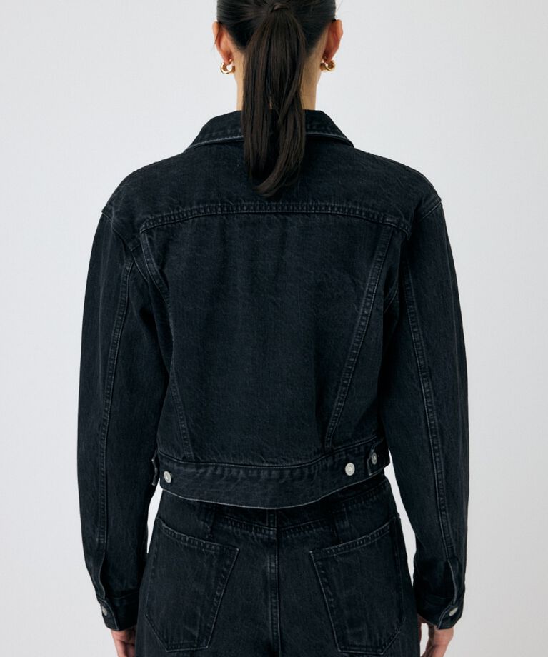 MOUSSY「90S SHORT デニムジャケット」|デニムジャケット|