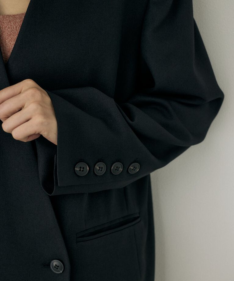 MOUSSY「シーズンレスノーカラージャケット　リサイクルポリエステル使用」|その他|