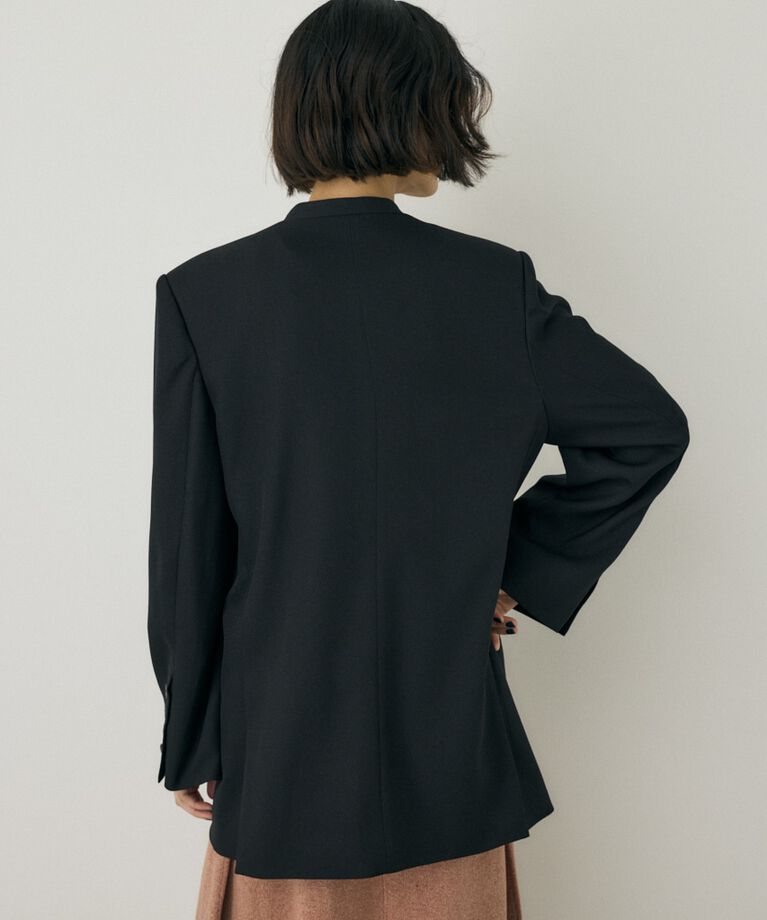 MOUSSY「シーズンレスノーカラージャケット　リサイクルポリエステル使用」|その他|