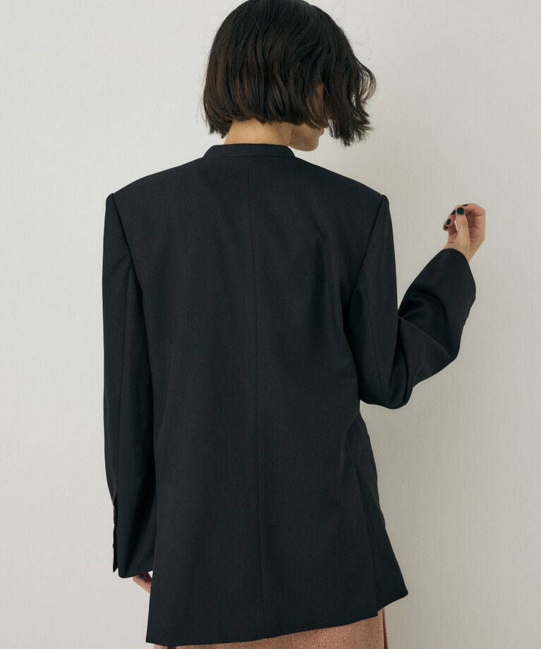 MOUSSY「シーズンレスノーカラージャケット　リサイクルポリエステル使用」|その他|