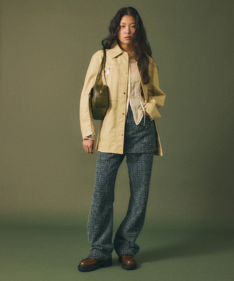 MOUSSY「AGED F/LEATHER MIDDLE ジャケット」|その他|