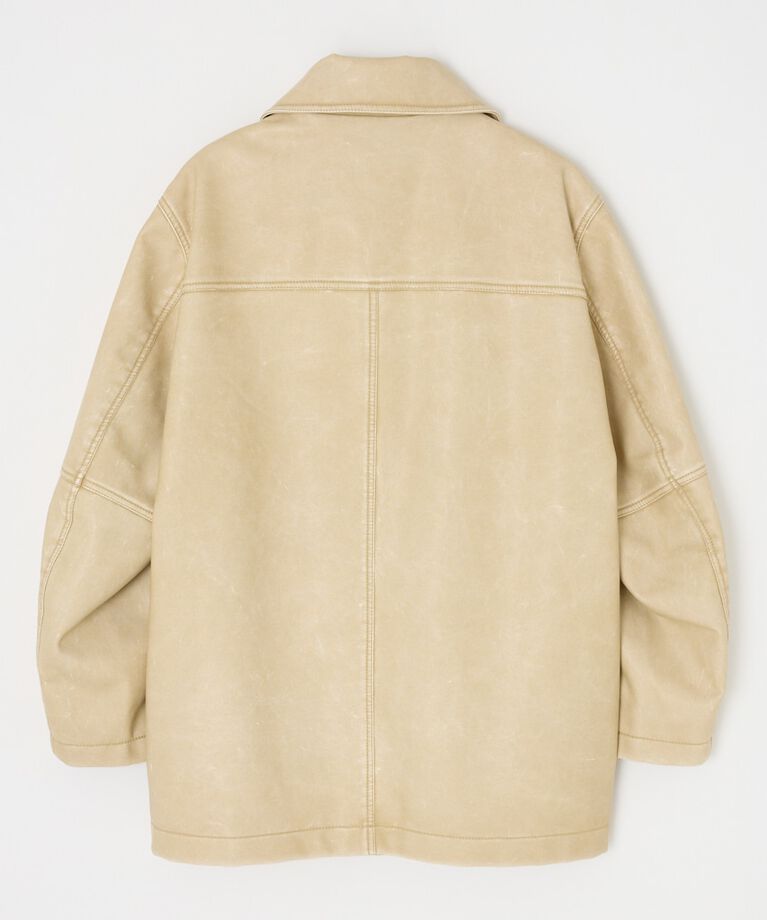 MOUSSY「AGED F/LEATHER MIDDLE ジャケット」|その他|