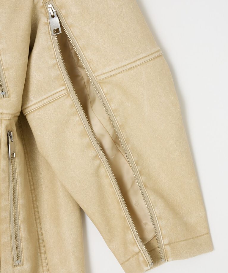 MOUSSY「AGED F/LEATHER MIDDLE ジャケット」|その他|