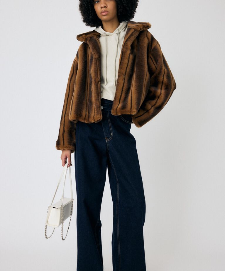 MOUSSY「FAUX FUR スタンドカラージャケット」|その他|