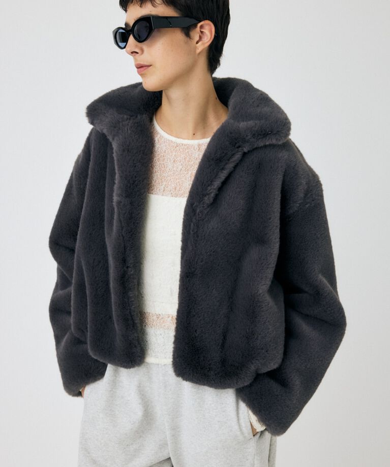 MOUSSY「FAUX FUR スタンドカラージャケット」|その他|