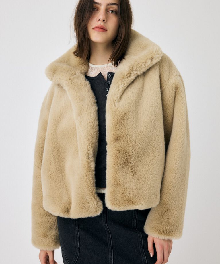 MOUSSY「FAUX FUR スタンドカラージャケット」|その他|