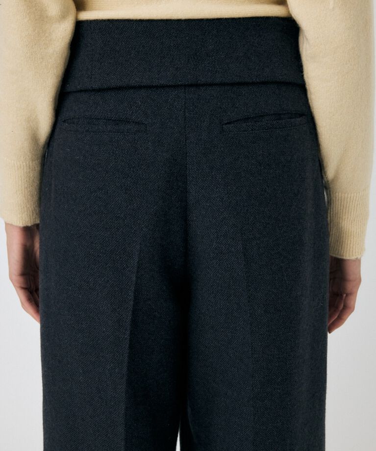 MOUSSY「FOLD WAIST ワイドスラックス」|その他|