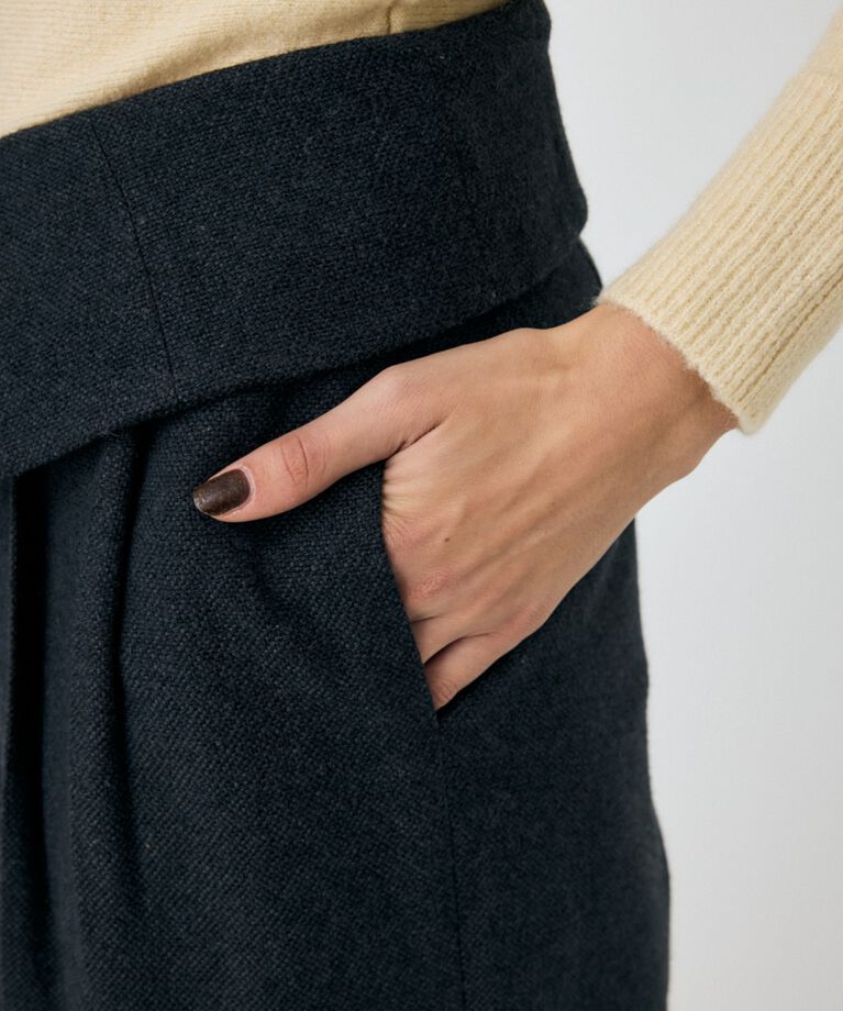 MOUSSY「FOLD WAIST ワイドスラックス」|その他|