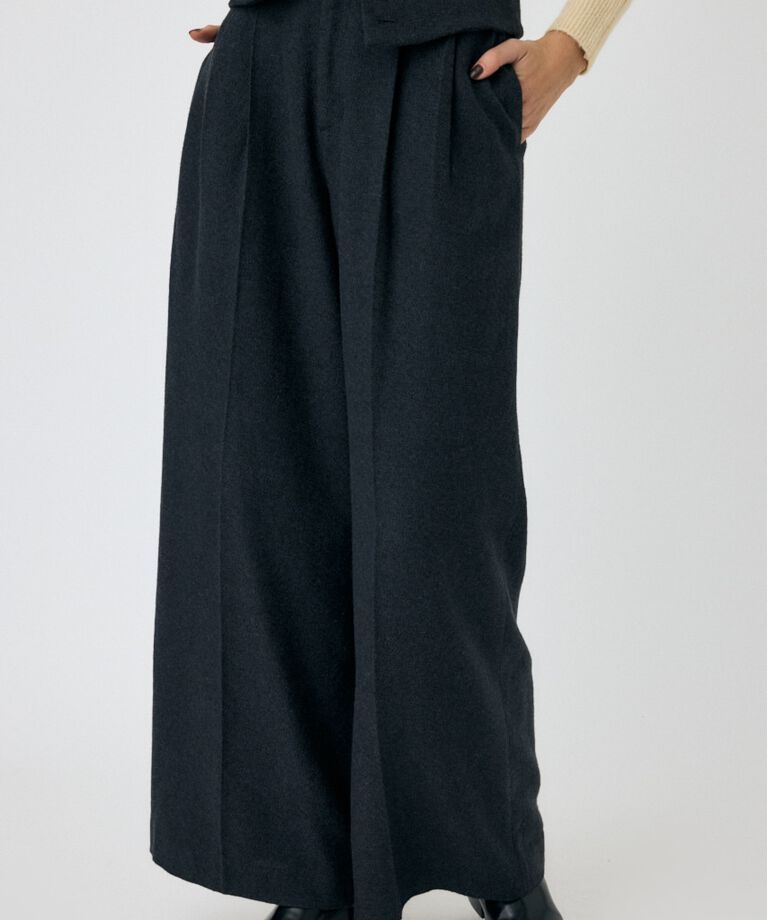 MOUSSY「FOLD WAIST ワイドスラックス」|その他|
