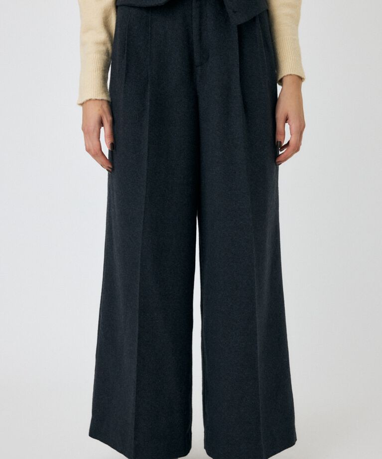 MOUSSY「FOLD WAIST ワイドスラックス」|その他|