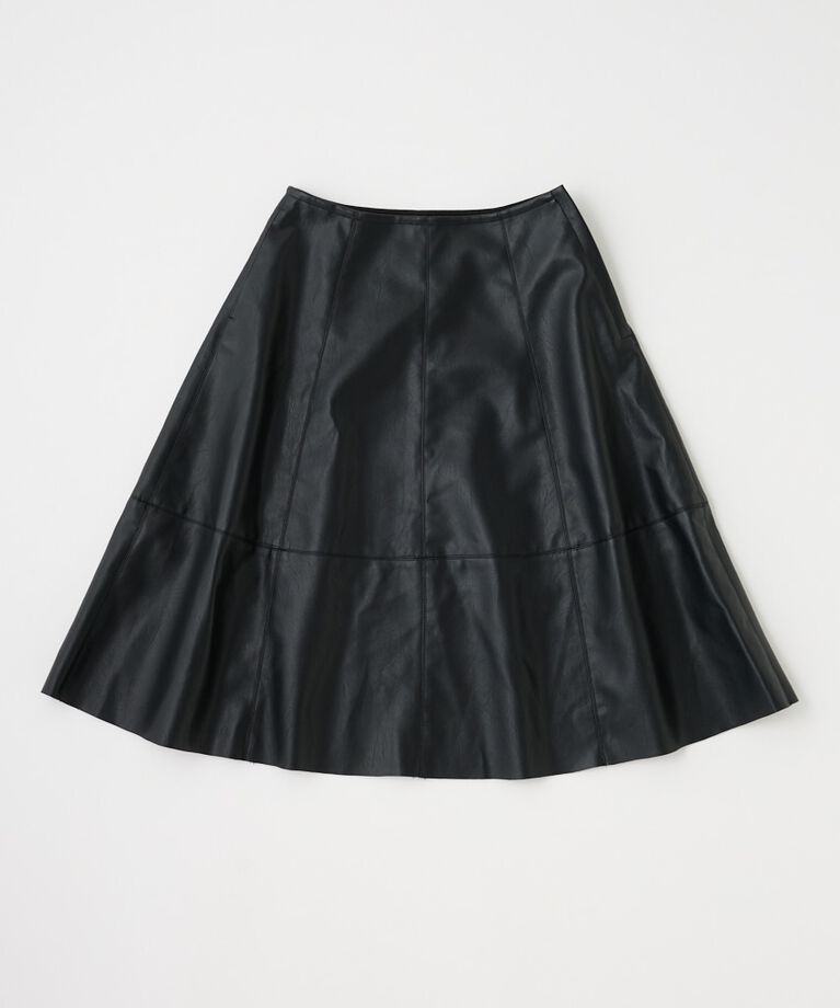 MOUSSY「F/LEATHER フレアスカート」|スカート|