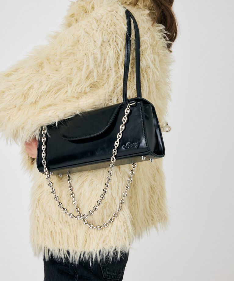 MOUSSY「CHAIN MIX ストラップバッグ」|その他|BLK