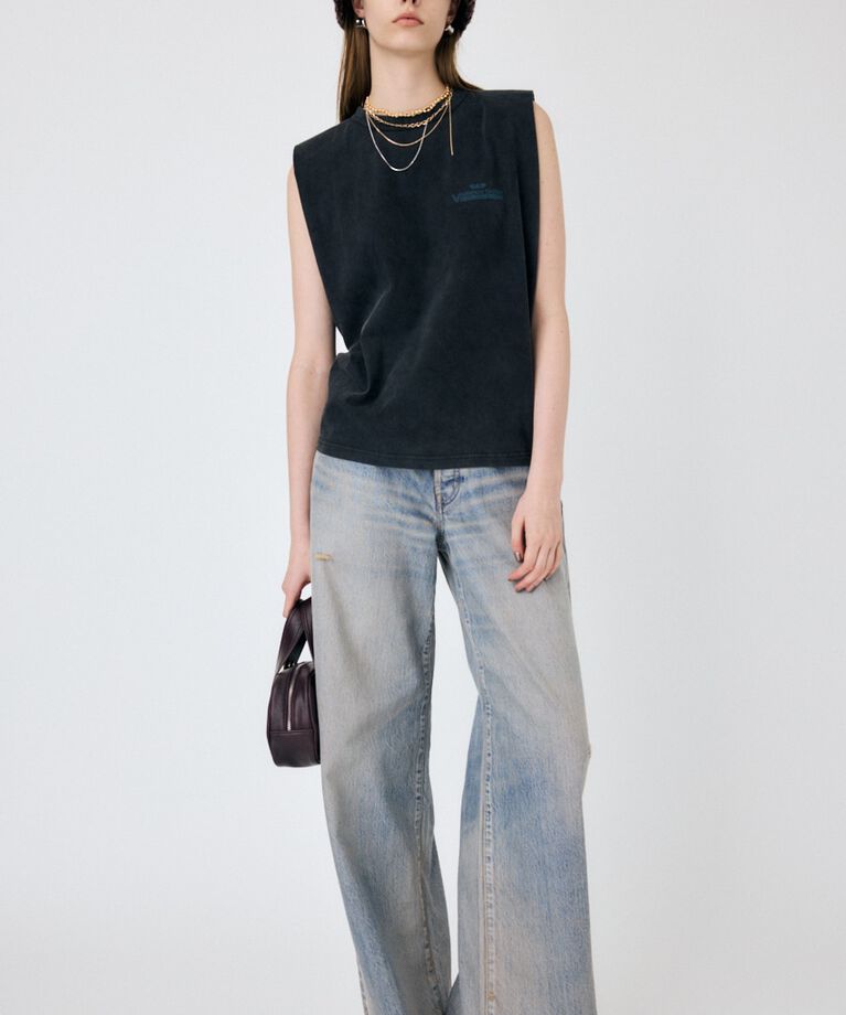 MOUSSY「MIDRISE  バギーデニム」|デニム|BLU