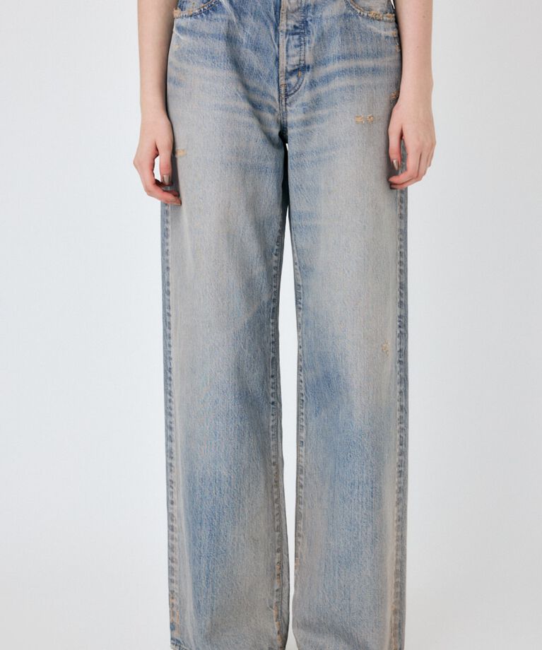 MOUSSY「MIDRISE  バギーデニム」|デニム|