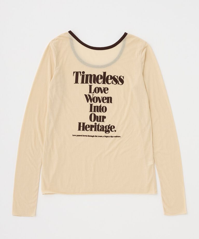 MOUSSY「SHEER LOGO ロングスリーブTシャツ」|Tシャツ・カットソー|