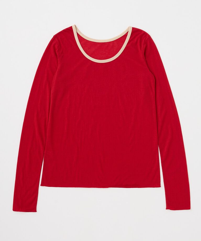 MOUSSY「SHEER LOGO ロングスリーブTシャツ」|Tシャツ・カットソー|