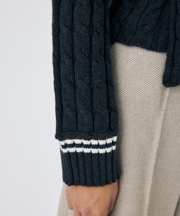 MOUSSY「CABLE LINE ニット」|ニット・セーター|