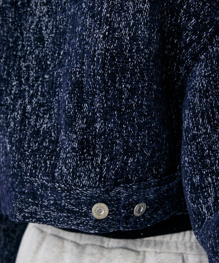 MOUSSY「SHORT TWEEDY ジャケット」|デニムジャケット|