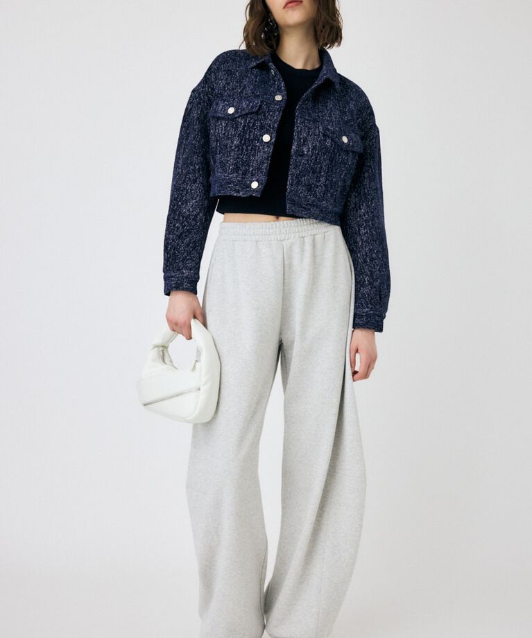 MOUSSY「SHORT TWEEDY ジャケット」|デニムジャケット|