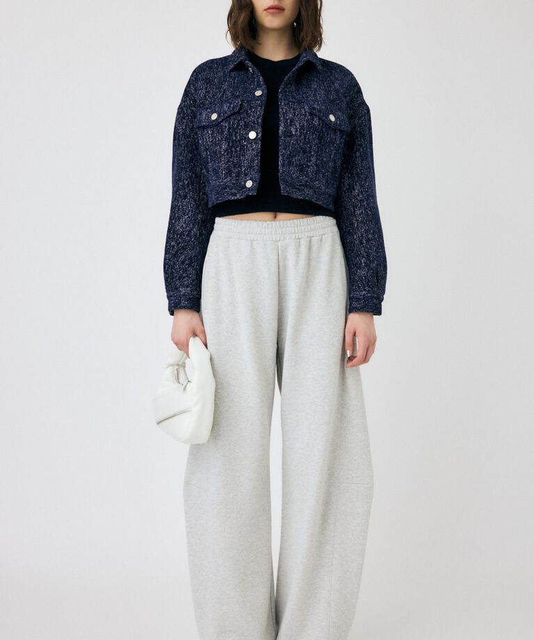 MOUSSY「SHORT TWEEDY ジャケット」|デニムジャケット|