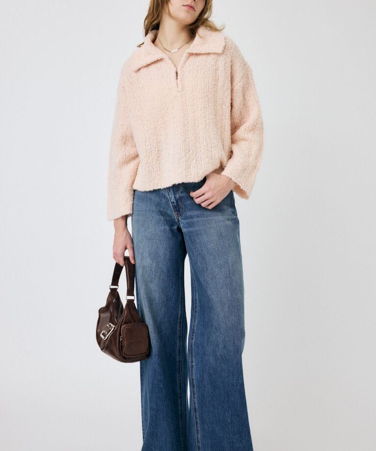 MOUSSY「OPEN COLLAR ニット」|ニット・セーター|