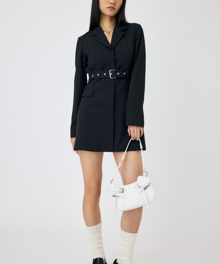 MOUSSY「LONG SLEEVE BLAZER ミニドレス」|ワンピース|