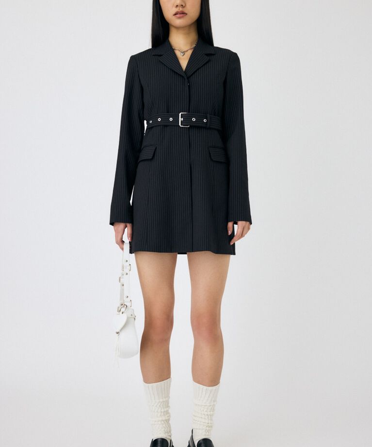 MOUSSY「LONG SLEEVE BLAZER ミニドレス」|ワンピース|