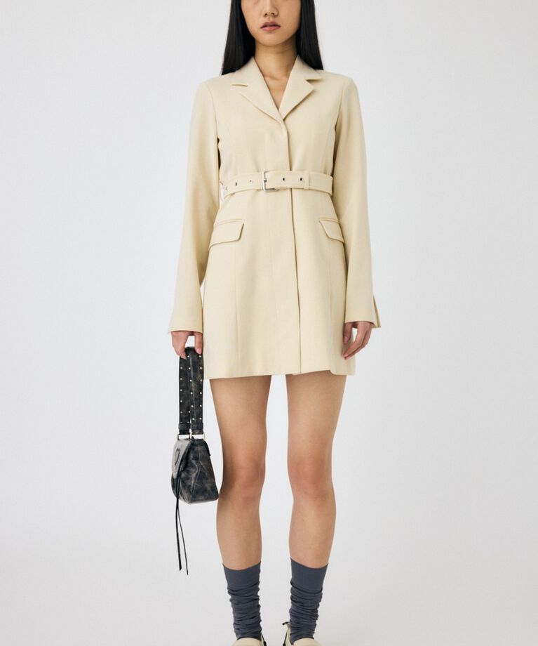 MOUSSY「LONG SLEEVE BLAZER ミニドレス」|ワンピース|