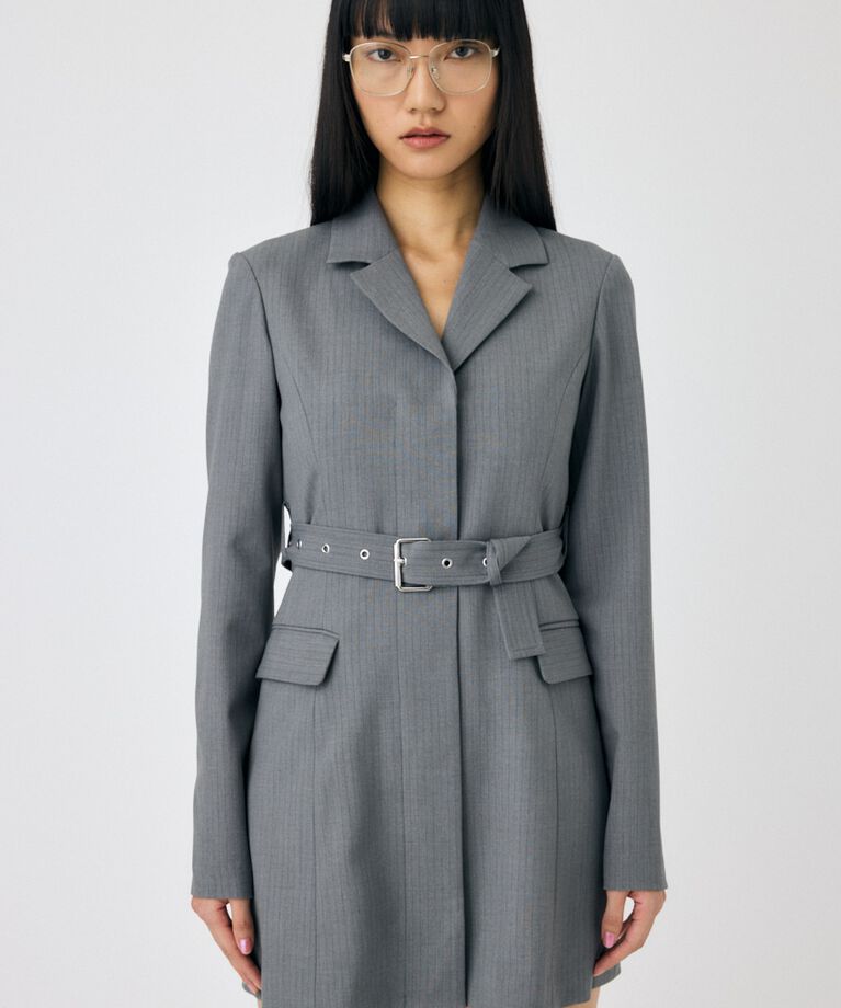 MOUSSY「LONG SLEEVE BLAZER ミニドレス」|ワンピース|