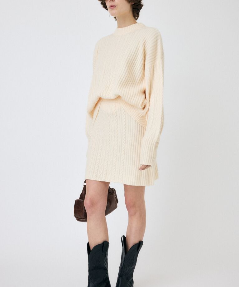 MOUSSY「RIB CABLE ミニスカート」|スカート|