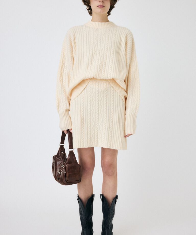 MOUSSY「RIB CABLE ミニスカート」|スカート|